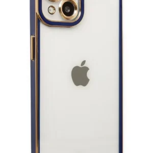 Newface İphone 14 Plus Kılıf Liva Lens Silikon - Mavi