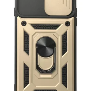 Newface İphone 7 Plus Kılıf Pars Lens Yüzüklü Silikon - Gold