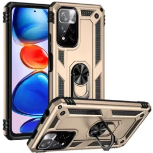 Newface Xiaomi Redmi Note 11 Pro Plus 5g Kılıf Sofya Yüzüklü Silikon Kapak - Gold