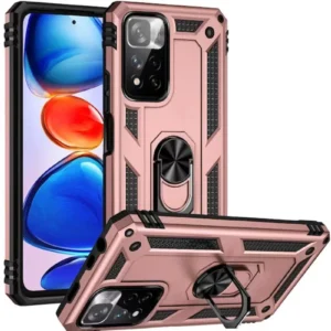 Newface Xiaomi Redmi Note 11 Pro Plus 5g Kılıf Sofya Yüzüklü Silikon Kapak - Rose