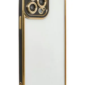 Newface İphone 14 Pro Max Kılıf Liva Lens Silikon - Siyah