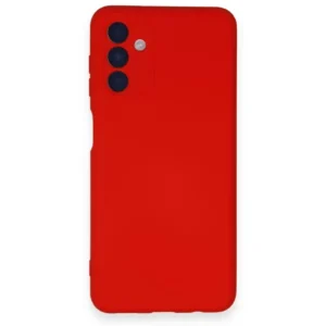 Newface Samsung Galaxy A14 4g Kılıf Nano İçi Kadife Silikon - Kırmızı