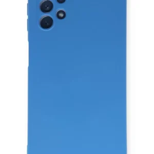 Newface Samsung Galaxy A52 Kılıf Nano İçi Kadife Silikon - Mavi