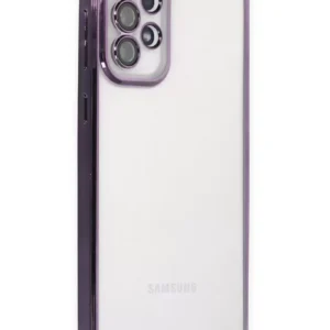 Newface Samsung Galaxy A53 5g Kılıf Razer Lensli Silikon - Mor