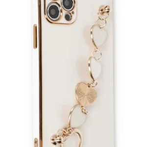 Newface İphone 12 Pro Kılıf Esila Silikon - Beyaz