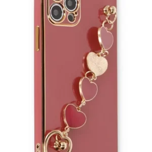 Newface İphone 12 Pro Kılıf Esila Silikon - Kırmızı