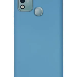 Newface İnfinix Hot 10 Play Kılıf Nano İçi Kadife Silikon - Mavi