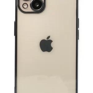 Newface İphone 14 Kılıf Razer Lensli Silikon - Siyah