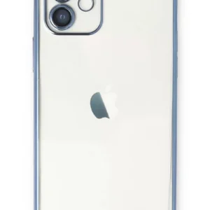 Newface İphone 12 Kılıf Razer Lensli Silikon - Açık Mavi