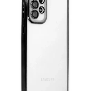 Newface Samsung Galaxy A73 5g Kılıf Razer Lensli Silikon - Siyah