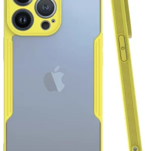 Newface İphone 14 Pro Kılıf Platin Silikon - Sarı