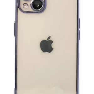 Newface İphone 14 Kılıf Razer Lensli Silikon - Mor