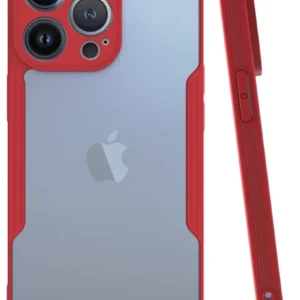 Newface İphone 14 Pro Kılıf Platin Silikon - Kırmızı