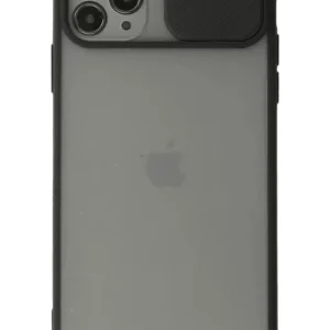 Newface İphone 11 Pro Kılıf Palm Buzlu Kamera Sürgülü Silikon - Siyah