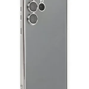 Newface Samsung Galaxy S22 Ultra Kılıf Razer Lensli Silikon - Gümüş