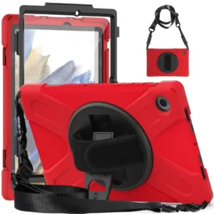 Newface Samsung Galaxy X200 Tab A8 10.5 Kılıf Amazing Tablet Kapak - Kırmızı