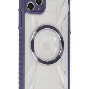 Newface İphone 11 Pro Max Kılıf Prag Magneticsafe Kapak - Derin Mor