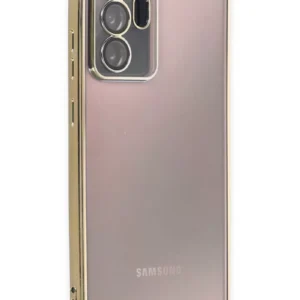 Newface Samsung Galaxy Note 20 Ultra Kılıf Razer Lensli Silikon - Gold