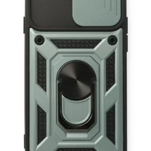 Newface İphone 6 Kılıf Pars Lens Yüzüklü Silikon - Yeşil