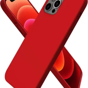 Newface İphone 12 Pro Max Kılıf First Silikon - Koyu Kırmızı