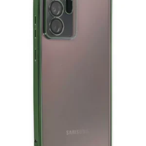 Newface Samsung Galaxy Note 20 Ultra Kılıf Razer Lensli Silikon - Yeşil
