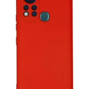 Newface İnfinix Hot 11s Kılıf Nano İçi Kadife Silikon - Kırmızı