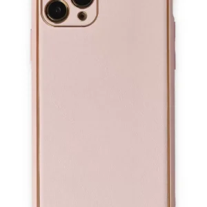 Newface İphone 11 Pro Kılıf Coco Deri Silikon Kapak - Pudra