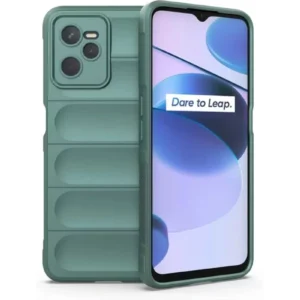 Newface Realme C35 Kılıf Optimum Silikon - Koyu Yeşil