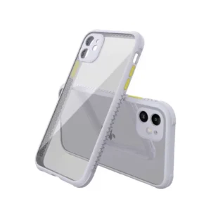 Newface İphone 12 Mini Kılıf Miami Şeffaf Silikon - Lila