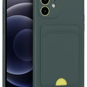 Newface İphone 11 Kılıf Kelvin Kartvizitli Silikon - Koyu Yeşil