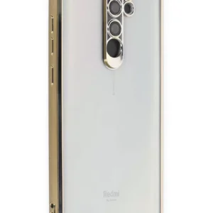 Newface Xiaomi Redmi Note 8 Pro Kılıf Razer Lensli Silikon - Gold
