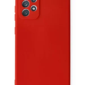 Newface Samsung Galaxy A72 Kılıf Nano İçi Kadife Silikon - Kırmızı