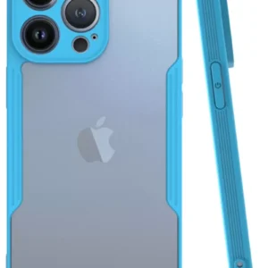 Newface İphone 14 Pro Max Kılıf Platin Silikon - Mavi