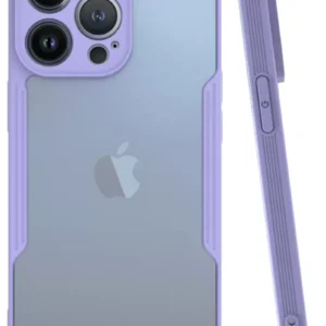 Newface İphone 14 Pro Max Kılıf Platin Silikon - Lila