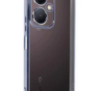 Newface Vivo Y27 Kılıf Razer Lensli Silikon - Açık Mavi