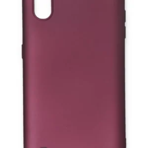Newface Samsung Galaxy A01 Kılıf First Silikon - Mürdüm