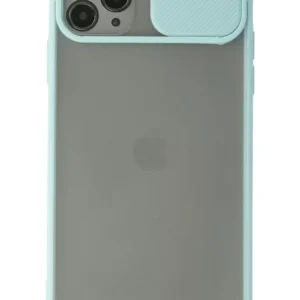 Newface İphone 11 Pro Kılıf Palm Buzlu Kamera Sürgülü Silikon - Turkuaz