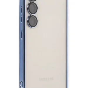 Newface Samsung Galaxy S24 Kılıf Razer Lensli Silikon - Açık Mavi