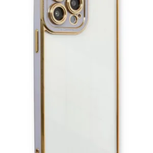 Newface İphone 13 Pro Kılıf Liva Lens Silikon - Lila