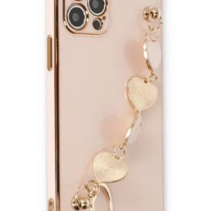 Newface İphone 12 Pro Max Kılıf Esila Silikon - Pudra