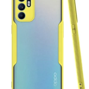 Newface Oppo Reno 6 Kılıf Platin Silikon - Sarı