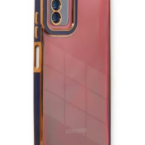 Newface Samsung Galaxy A03s Kılıf Liva Lens Silikon - Mavi