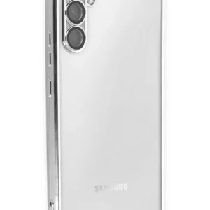 Newface Samsung Galaxy A54 5g Kılıf Razer Lensli Silikon - Gümüş