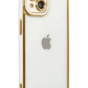 Newface İphone 14 Plus Kılıf Liva Lens Silikon - Beyaz