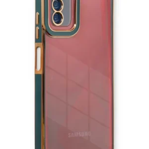 Newface Samsung Galaxy A03s Kılıf Liva Lens Silikon - Yeşil