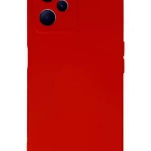 Newface Realme C35 Kılıf Nano İçi Kadife Silikon - Kırmızı