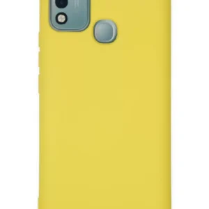 Newface İnfinix Hot 10 Play Kılıf Nano İçi Kadife Silikon - Sarı