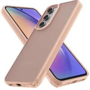 Newface Samsung Galaxy A05s Kılıf Elegant Kapak - Pudra