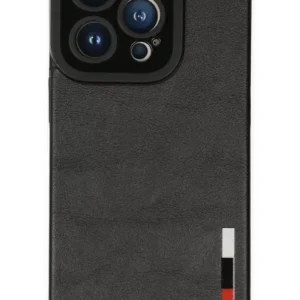 Newface İphone 14 Pro Kılıf Loop Deri Silikon - Siyah