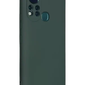 Newface İnfinix Hot 11s Kılıf Nano İçi Kadife Silikon - Koyu Yeşil